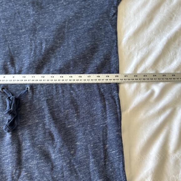 Old Navy Short Sleeve Blue Peasant T-Shirt Sack Dress X-Large Drawstring Waist - Picture 9 of 12